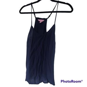XXS Lilly Pulitzer linen camisole in navy blue